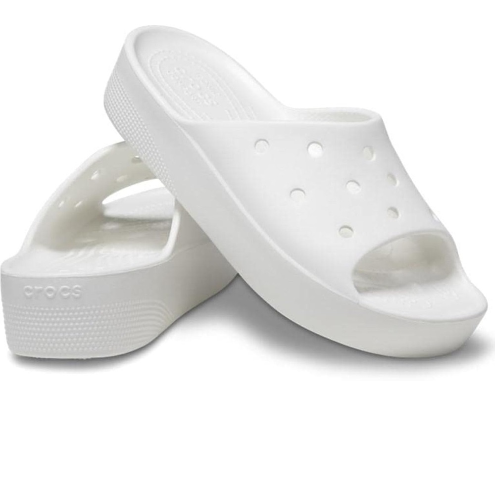 Crocs Platform Sandals White 10 NWT